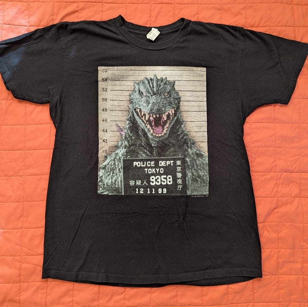 Alstyle Black Godzilla Graphic Tee